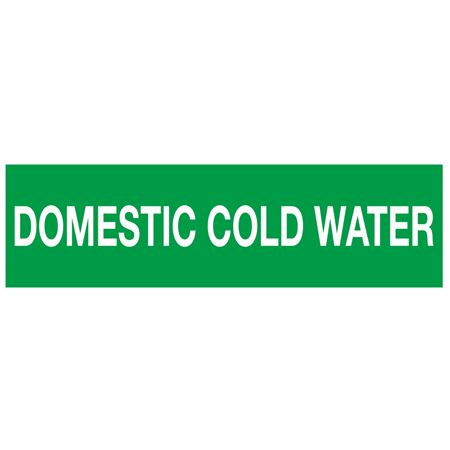ANSI Pipe Markers Domestic Cold Water - Pk/10
